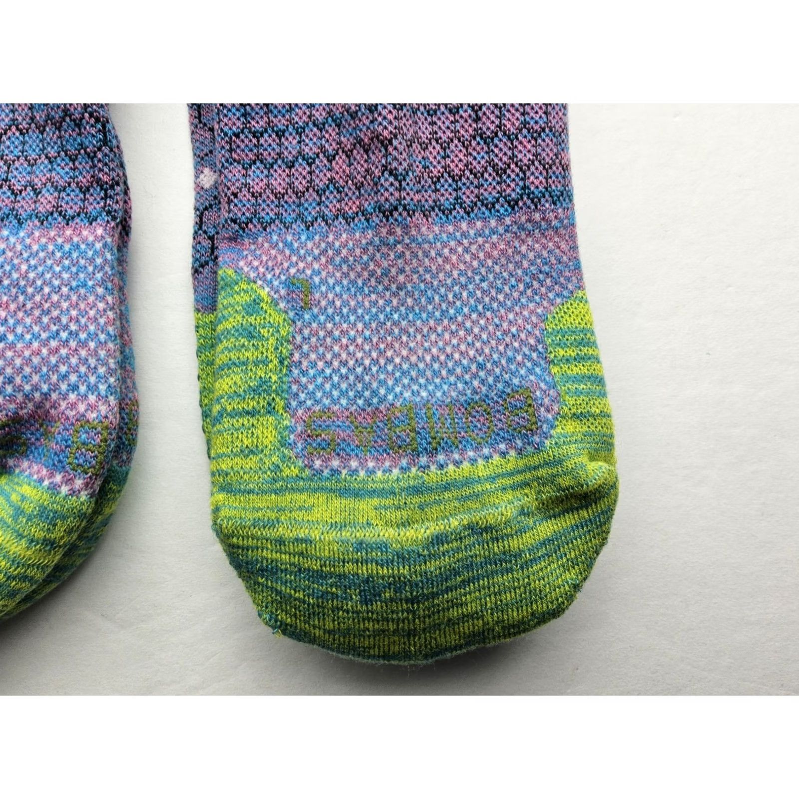 Vintage Bombas Hex Tec Grip Grippers Space Dye Ankle Socks Lot Of 2 Pairs Size L Size ONE SIZE - 4 Thumbnail