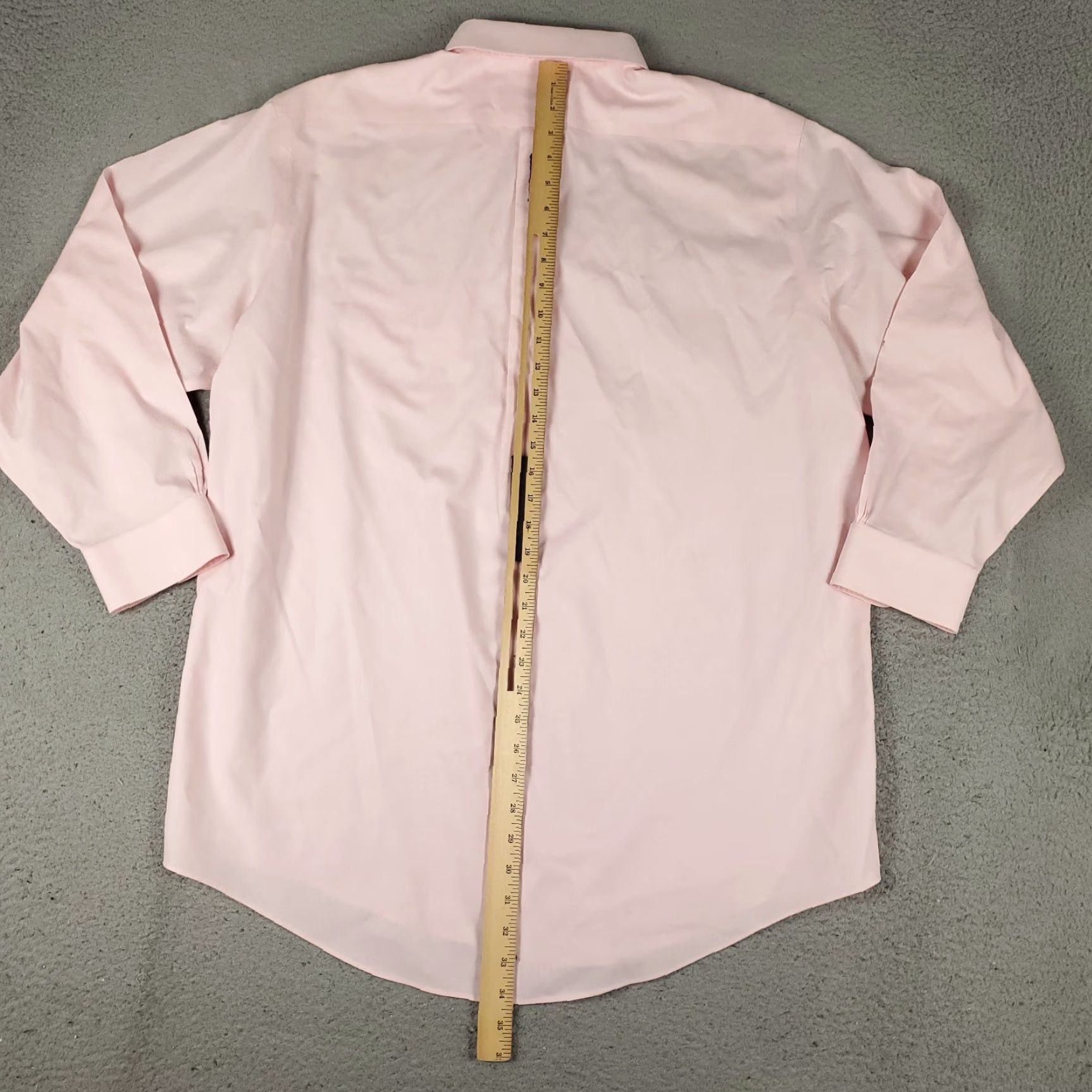 Brooks Brothers VINTAGE Brooks Brothers Shirt Mens 17 Pink Dress Shirt Long Sleeve Button Up Regular Cotton 100% Business Casual Formal Wedding Mens Size 46R - 7 Thumbnail