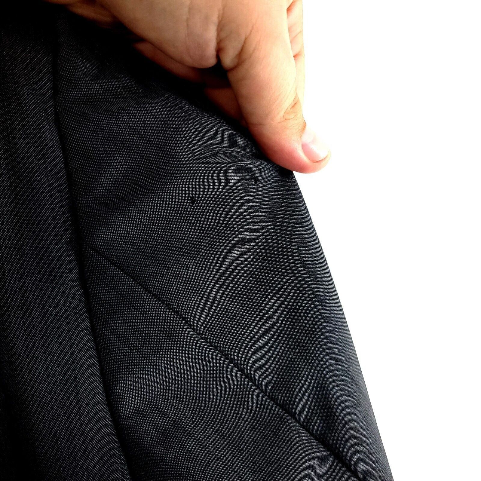 Ermenegildo Zegna DAMAGED Ermenigildo Zegna Soft Wool 3 Button Blazer 42R Gray Size 42R - 5 Thumbnail