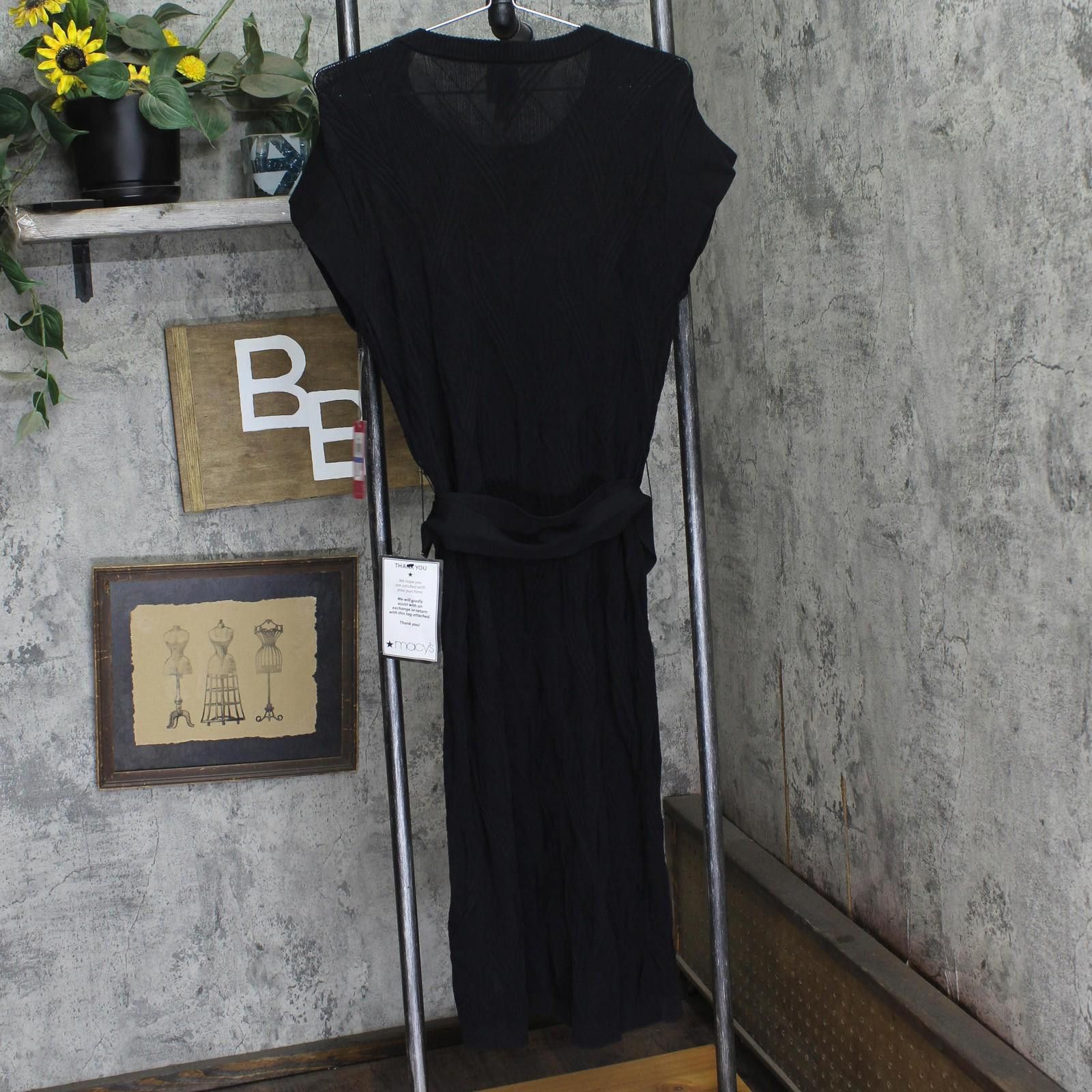 Vince Camuto Vince Camuto Cap-sleeve Belted Dress Vc4m4625 Black Xl Size XL / US 12-14 / IT 48-50 - 2 Thumbnail