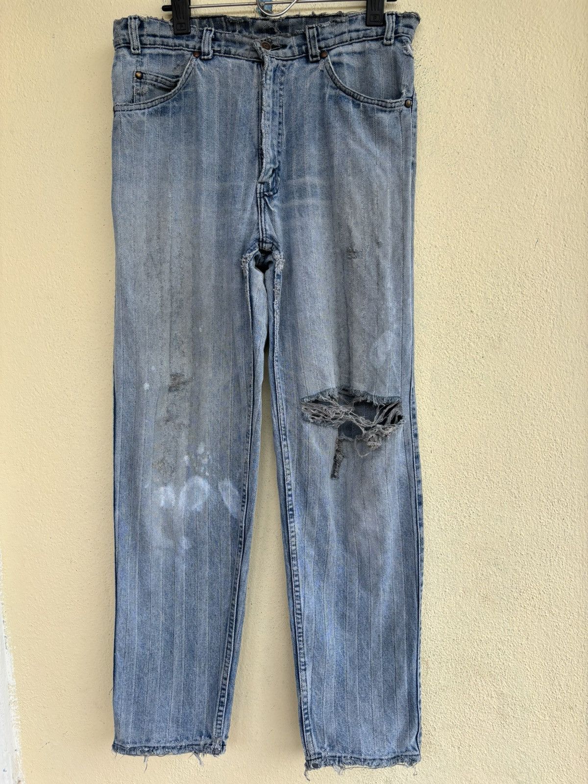 Levi's Vintage 80’s Levi’s 515 Made In USA Distressed Denim Size US 34 / EU 50 - 1 Thumbnail
