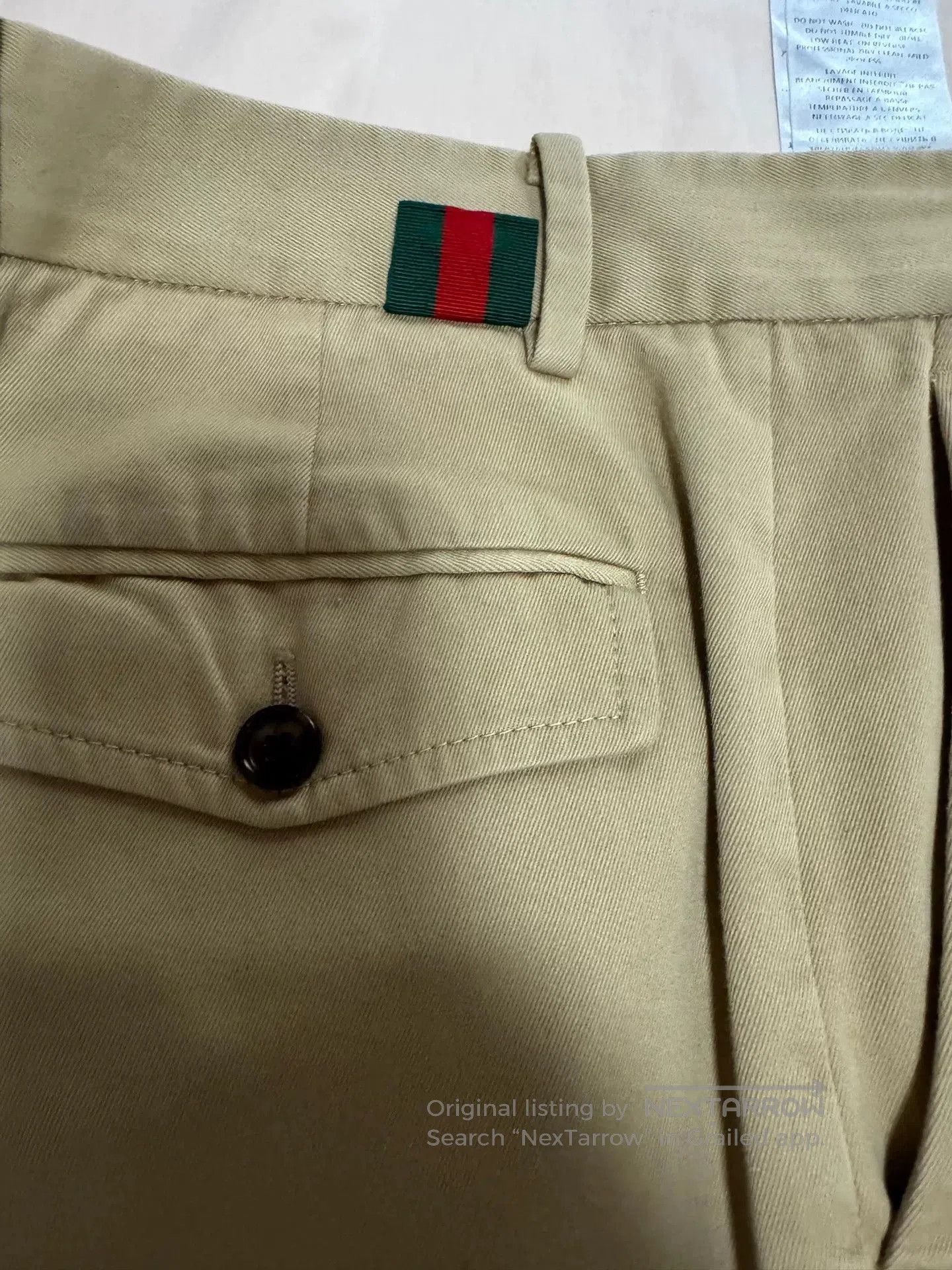 Gucci gucci casual trousers in light beige color. Size US 34 / EU 50 - 3 Thumbnail