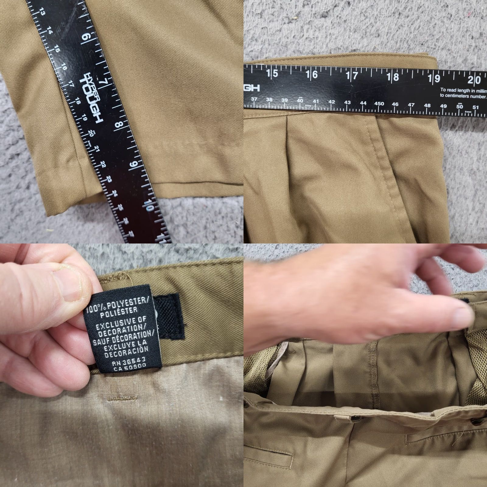 Izod IZOD Men's Golf Classix Beige Pleated Expanding Waist Shorts 36 Tan EUC Size US 36 / EU 52 - 8 Thumbnail