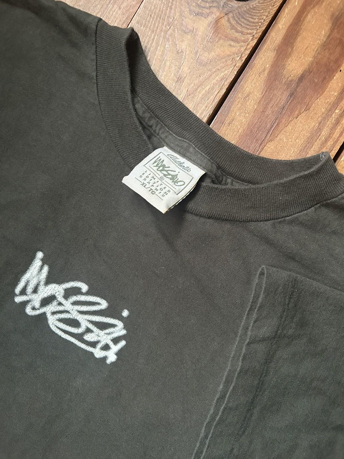 Mossimo × Stussy × Vintage Vintage 90s Mossimo Go Blind Brown Tee Shirt Size US XL / EU 56 / 4 - 2 Thumbnail