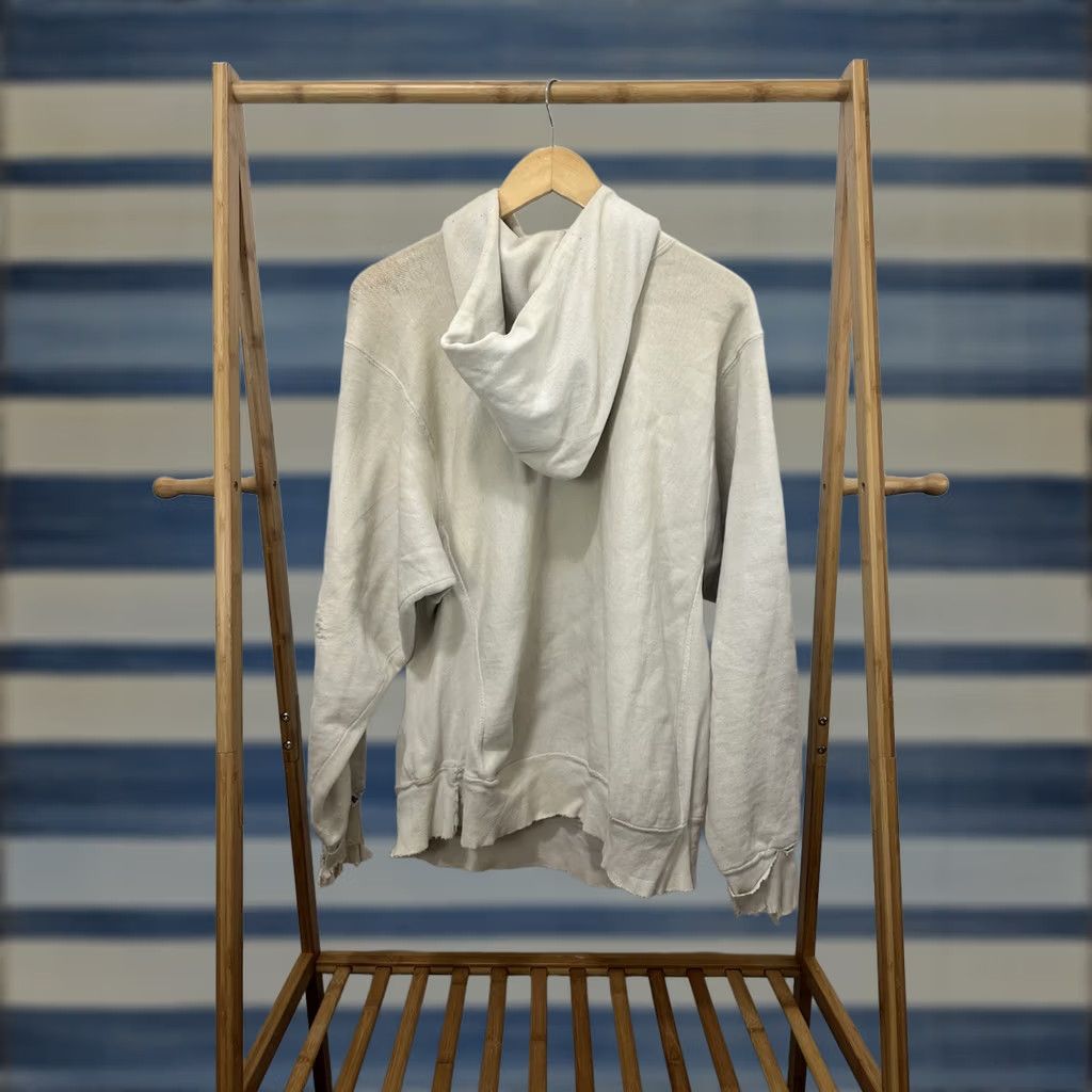 RHODE VTG Rhode Island Special Olympics Thrashed Distressed Worn Weave Hoodie XL Mens Ivory Pullover Grunge THRASHED DISTRESSED WORN threadbare thin 90s Size US XL / EU 56 / 4 - 1 Thumbnail