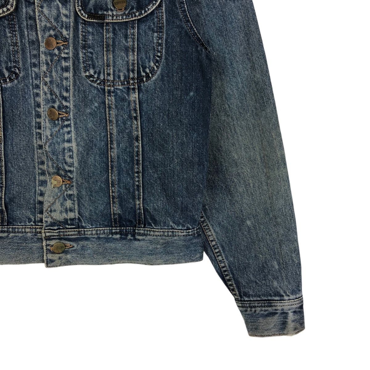 Edwin 🔥70’s True Vintage Trucker Denim Jacket Edwin Made in USA Size US M / EU 48-50 / 2 - 5 Thumbnail