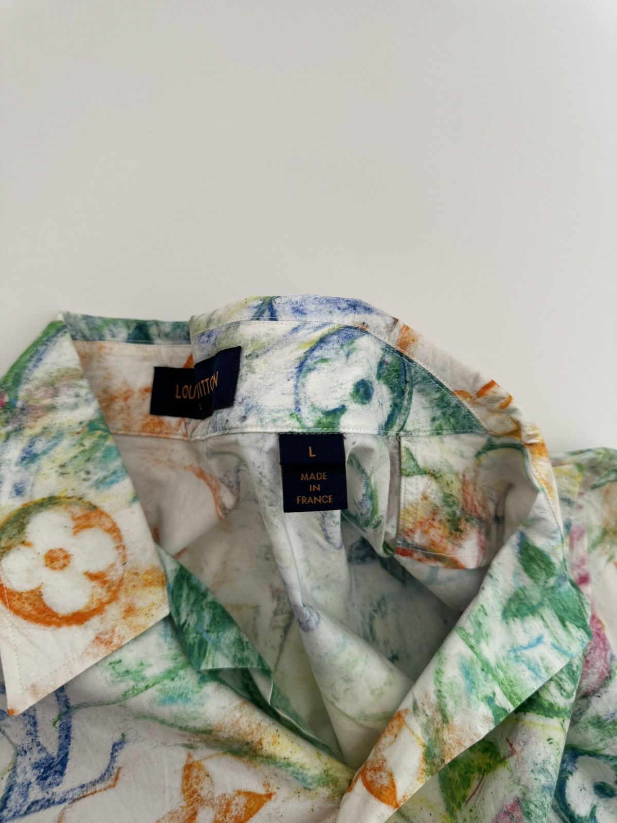 Louis Vuitton Louis Vuitton Pastel Monogram Button Up Shirt Size US L / EU 52-54 / 3 - 6 Thumbnail