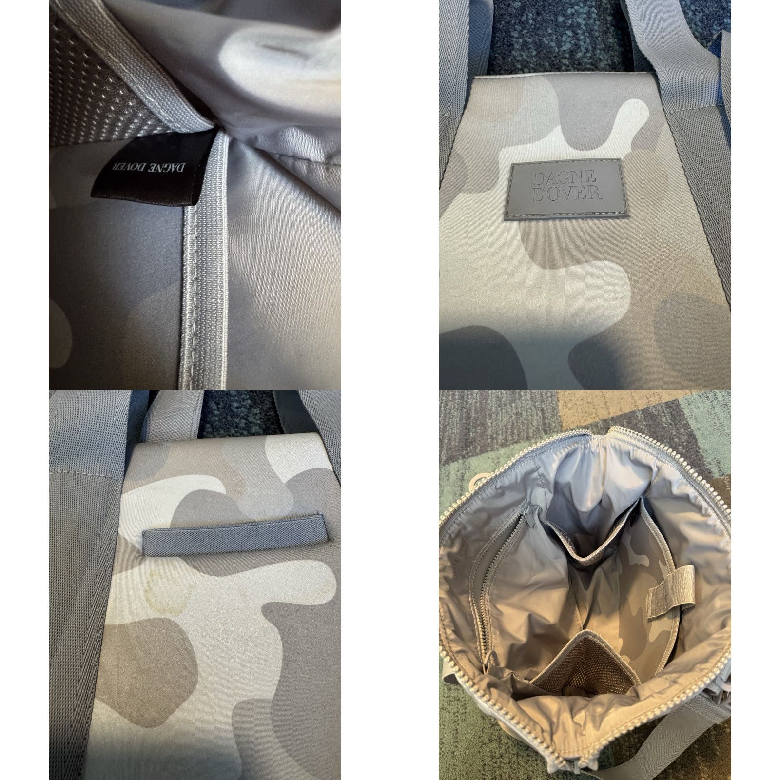 Dagne Dover Dagne Dover Carryall Bag Duffle Neoprene Camo Pink Medium Women Women's Size ONE SIZE - 10 Thumbnail