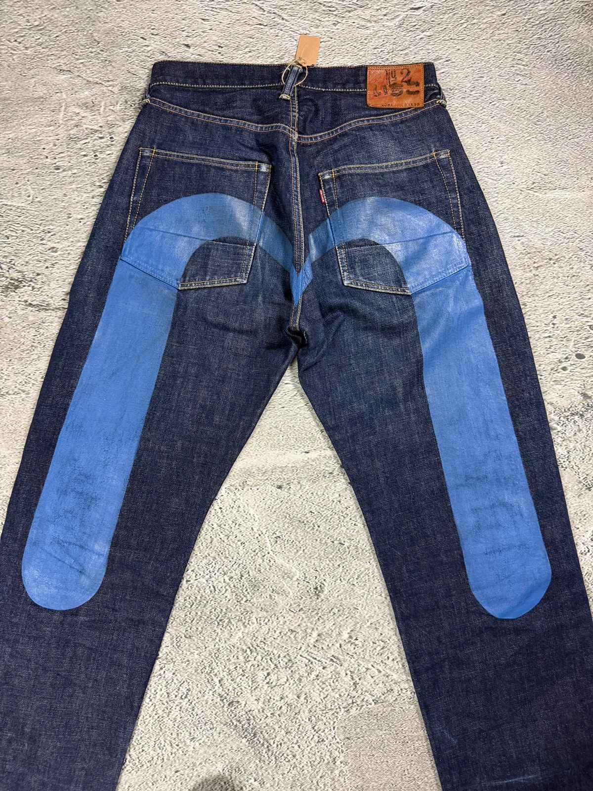 Evisu Evisu jeans daicock blue big logo selvedge denim Size US 31 - 2 Thumbnail