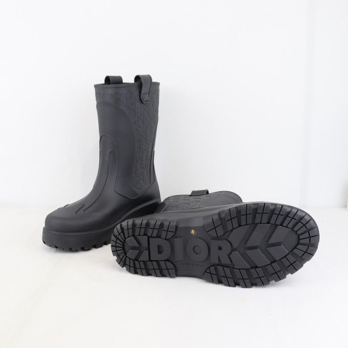 Dior o1rshd1 Rubber Garden Boot in Black Size US 10 / EU 43 - 8 Thumbnail