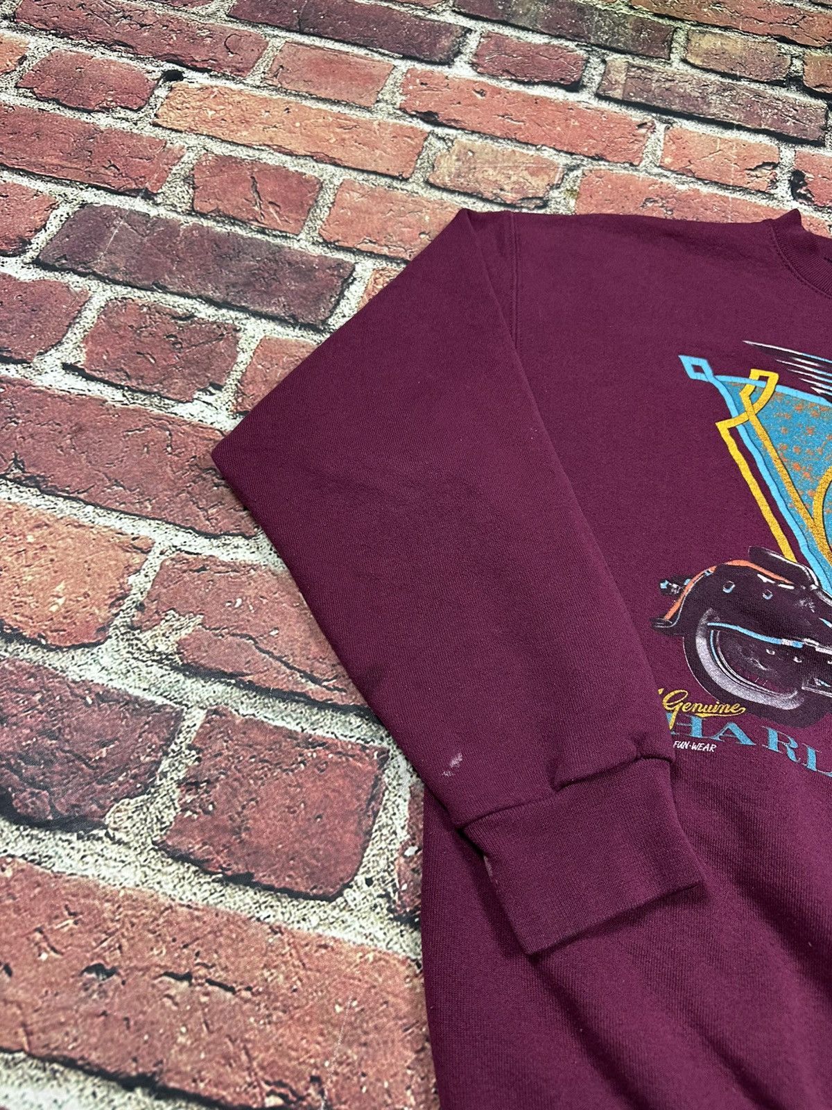 Harley Davidson Vintage Harley Davidson Crewneck Sweatshirt 90s Motorcycle Size US L / EU 52-54 / 3 - 12 Thumbnail