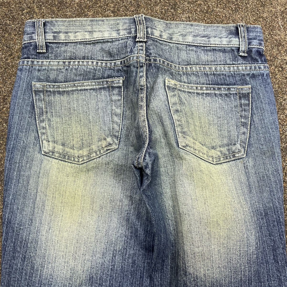 Vintage Y2K Logo Jeans 90s Archive Fade Flared