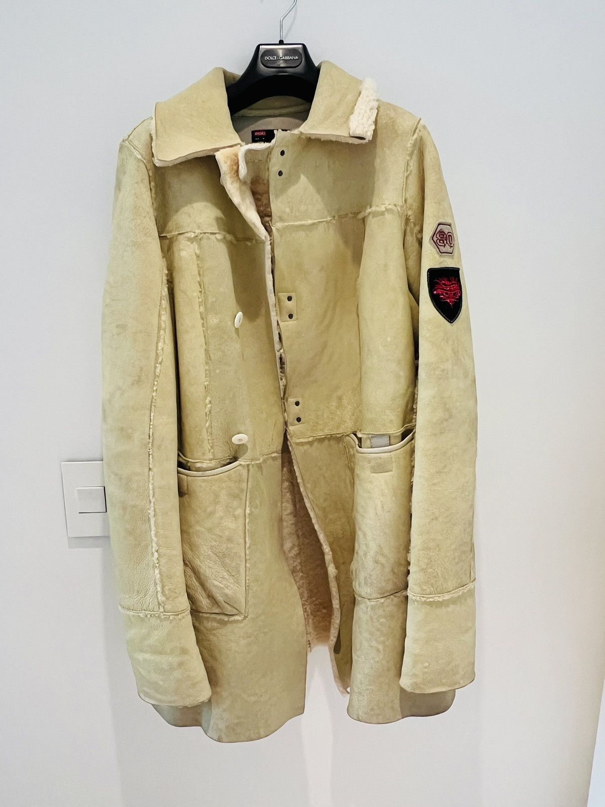 Diesel Diesel light yellow leather jacket Size US M / EU 48-50 / 2 - 1 Thumbnail