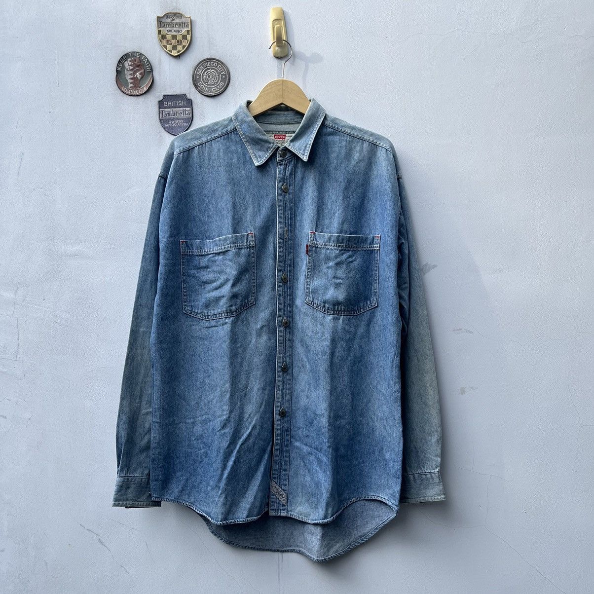 Levi's × Levi's Made & Crafted × Levi's Vintage Clothing Vintage levis Signature chambray blue jeans denim long sleev Size US L / EU 52-54 / 3 - 8 Thumbnail