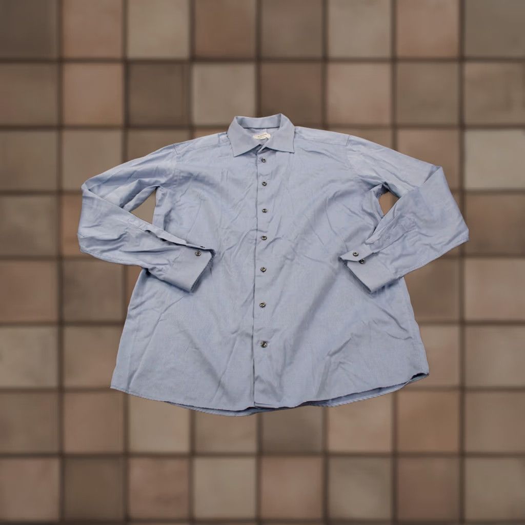 Eton Eton Shirt Mens 2XL Blue 45 17 Contemporary Dress Business Preppy Shirt Mens 2XL Blue 45 17 Contemporary Dress Business Preppy Size 48R - 1 Thumbnail