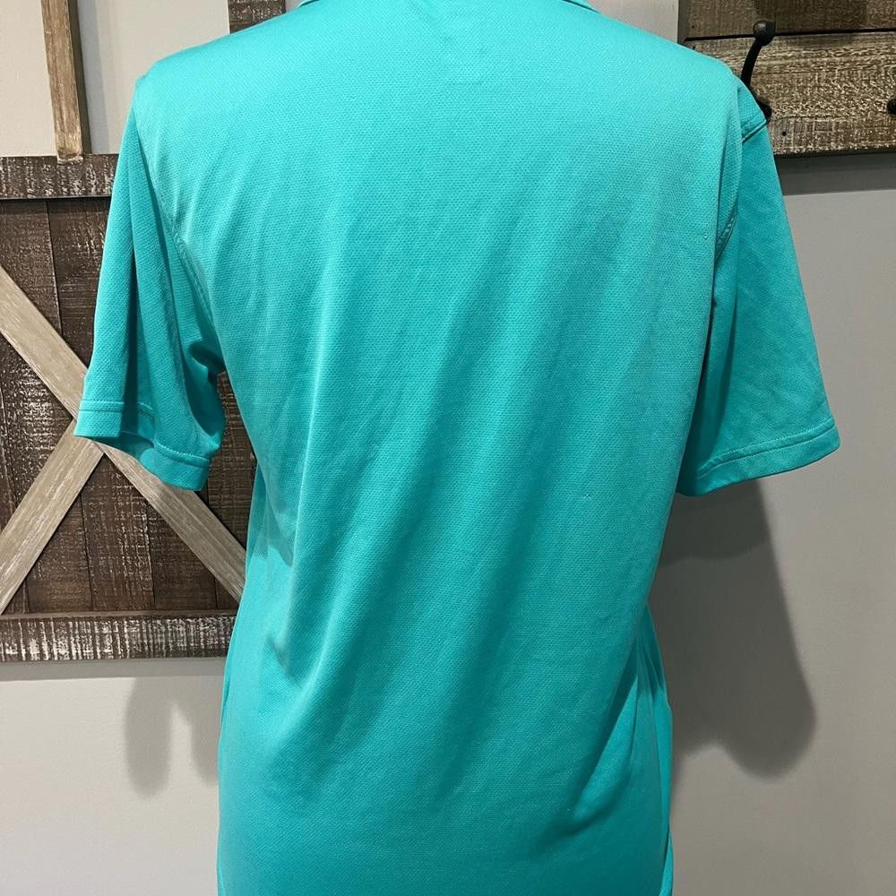 PGA Tour PGA TOUR AIRFLUX DRY Mens Solid Mesh Short Sleeve Polo Aqua Size US S / EU 44-46 / 1 - 8 Thumbnail
