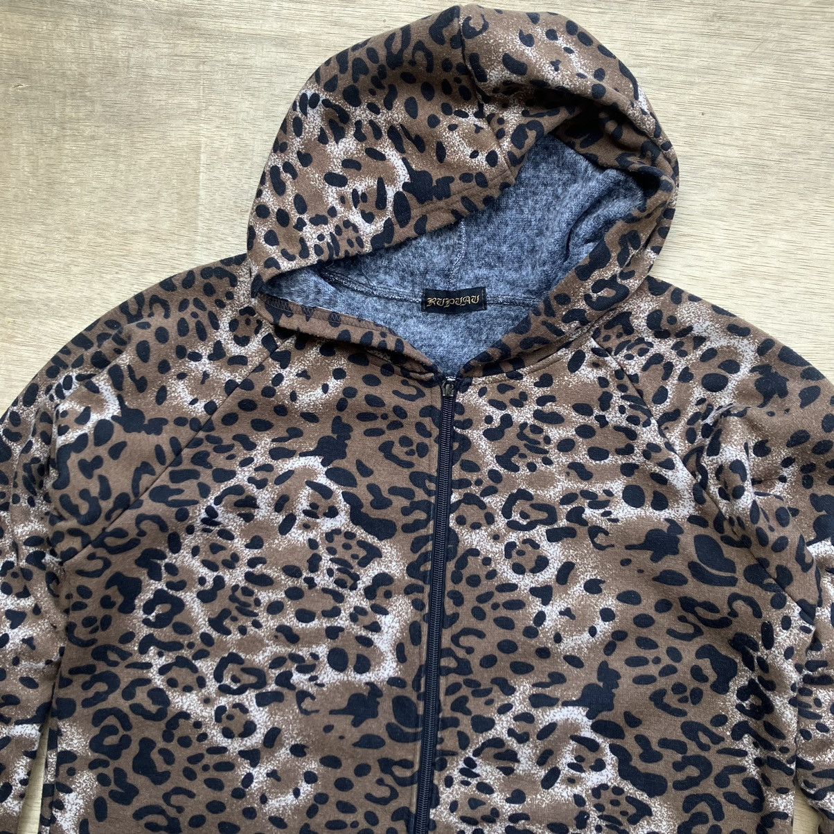 Designer × Japanese Brand RUPUAU LEOPARD CAMO ZIPHOODIE LONG Size M / US 6-8 / IT 42-44 - 2 Thumbnail