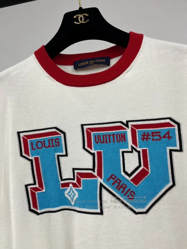 Louis Vuitton Louis Vuitton Color-block large logo knitted short sleeve Size US S / EU 44-46 / 1 - 2 Thumbnail
