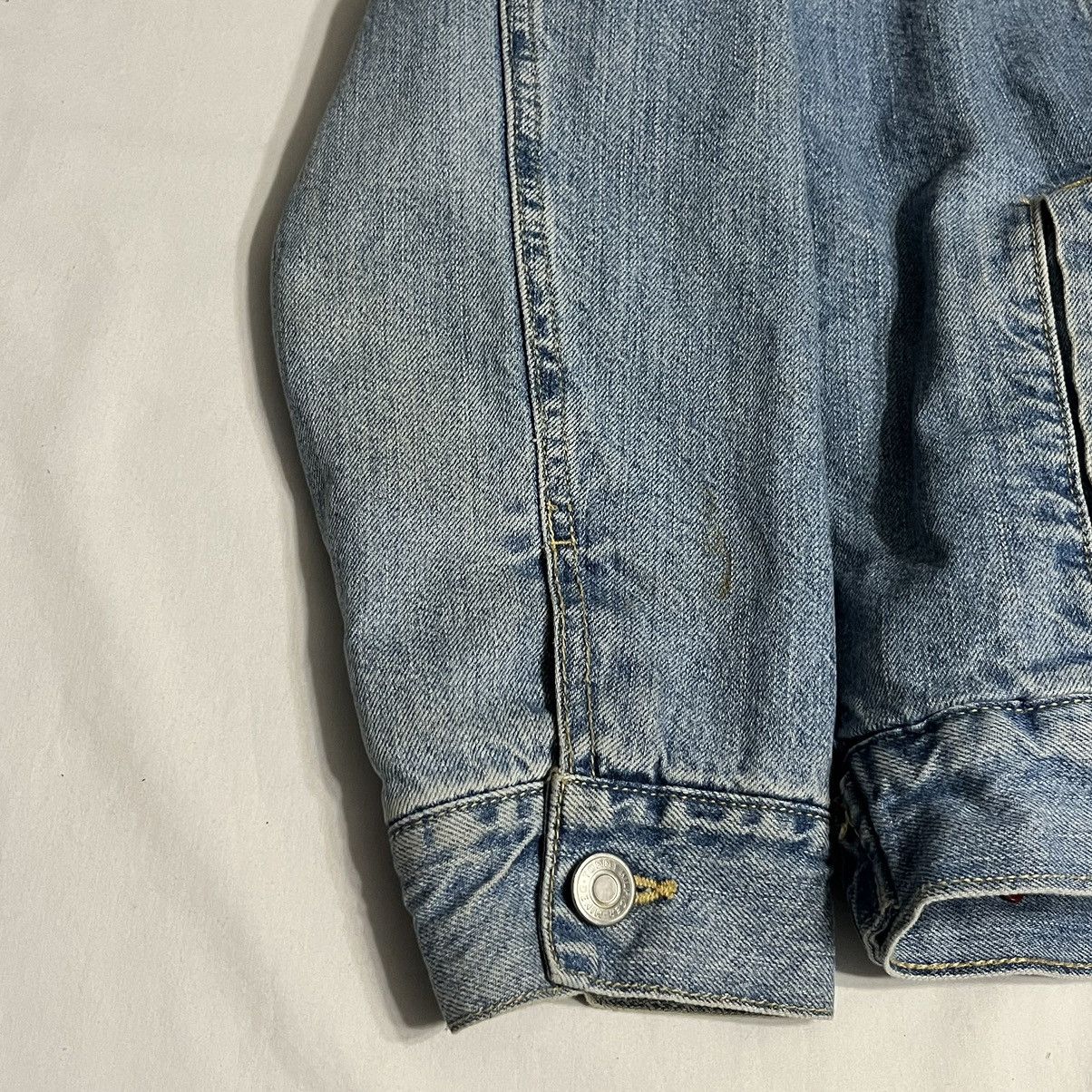 Tommy Hilfiger × Tommy Jeans × Vintage VTG Tommy Hilfiger Denim Trucker Jacket Sherpa lined hooded Size US L / EU 52-54 / 3 - 9 Thumbnail