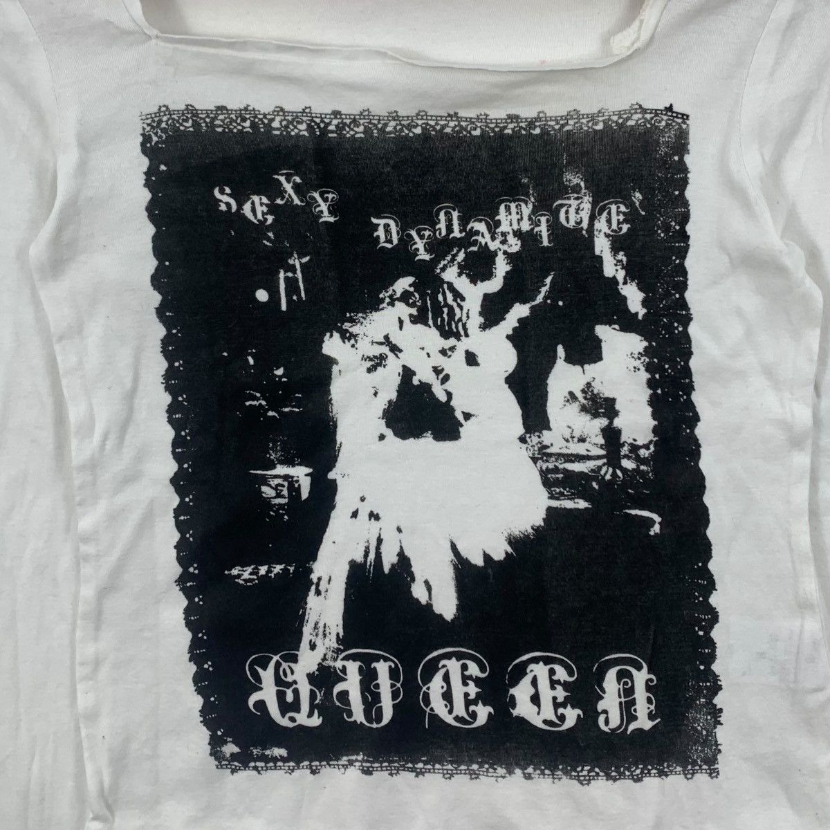Vintage SEXY DYNAMITE QUEEN Brand Seditionaries Punk Print Shirt Size S / US 4 / IT 40 - 3 Thumbnail