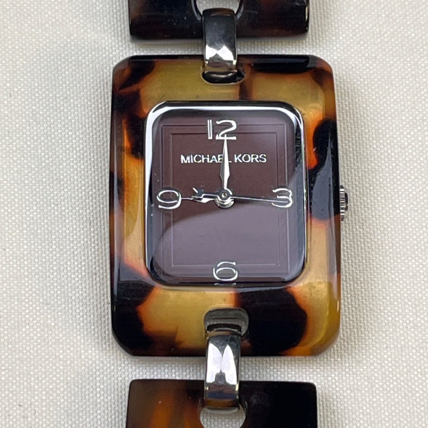 Michael Kors Michael Kors Women's Brown Leopard Print Link Watch SKU 5371 Size ONE SIZE - 2 Thumbnail