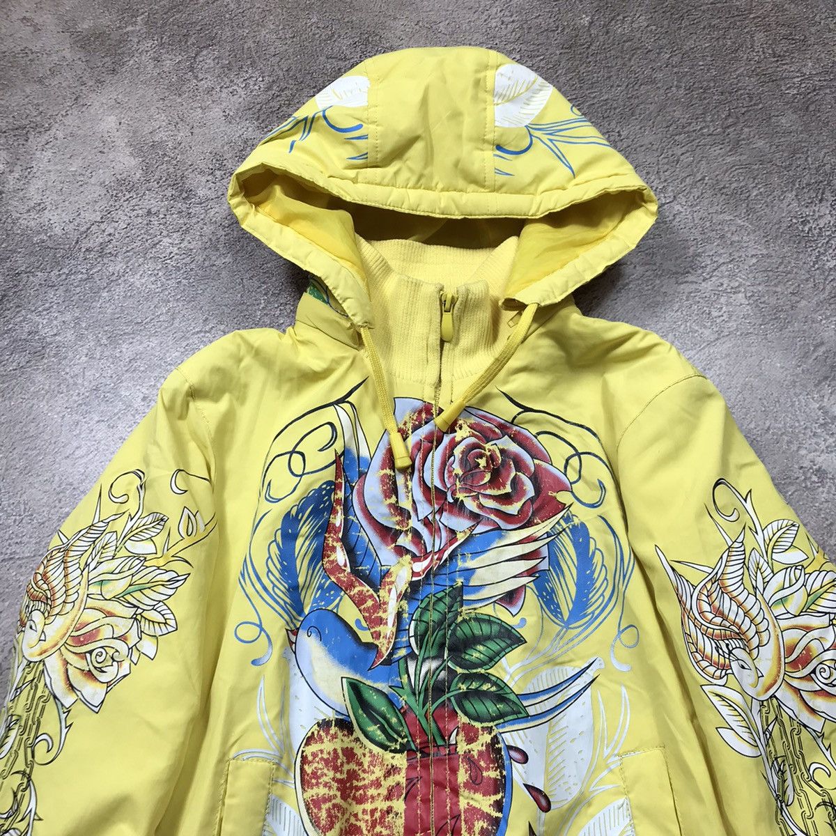 Vintage Vintage Y2K Ed Hardy Bomber Jacket Graphic Streetwear Slim M Size M / US 6-8 / IT 42-44 - 3 Thumbnail