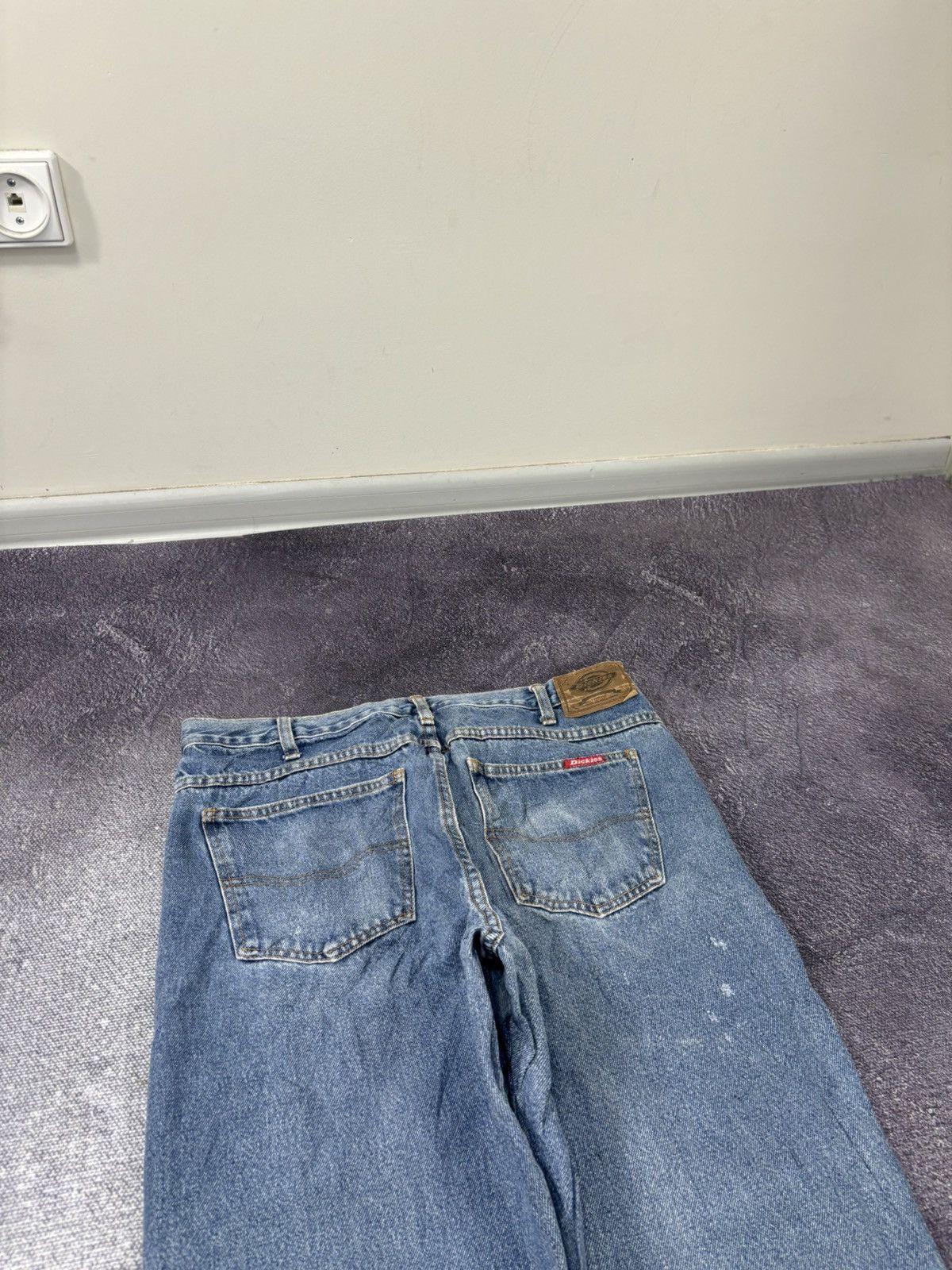Dickies Vintage Dickies Faded Light Blue Workwear Denim Baggy Jeans Size US 34 / EU 50 - 7 Thumbnail