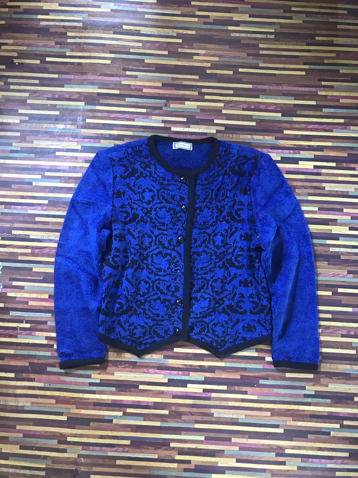 Yves Saint Laurent 🔥🔥🔥 VTG YSL KNITWEAR/CARDIGAN WOMAN JACKET Size US M / EU 48-50 / 2 - 18 Thumbnail