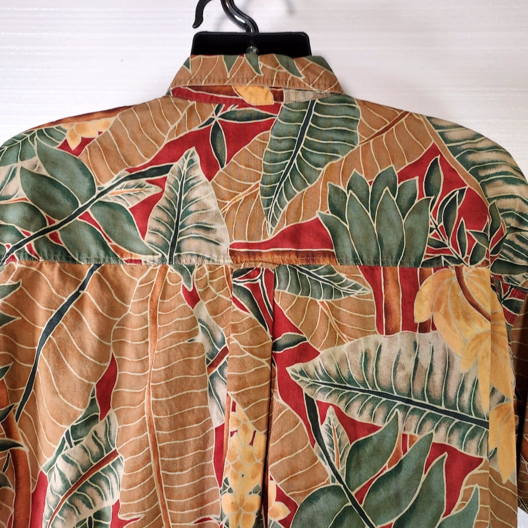 Ralph Lauren VINTAGE Ralph Lauren Shirt Men's XL Brown Tropical Botanical Short Sleeve Button-Up Shirt Size US XL / EU 56 / 4 - 7 Thumbnail