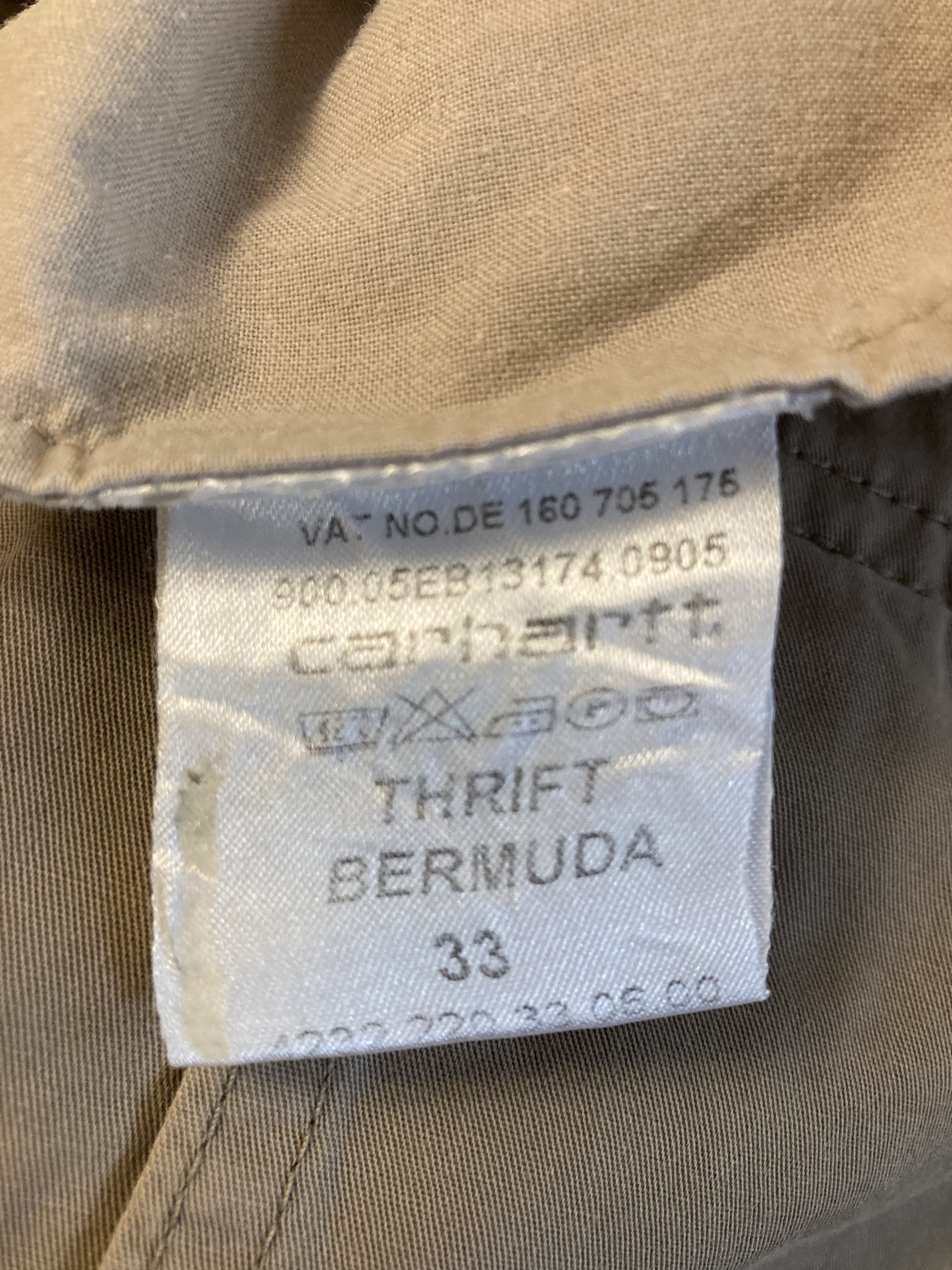 Carhartt × Vintage Vintage Carhartt Thrift Bermuda Khaki Cargo Shorts Size US 33 - 7 Thumbnail