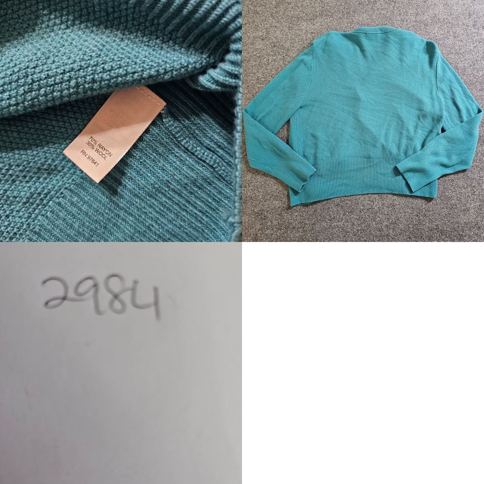 J. Jill VINTAGE J. Jill Cardigan Sweater Women M Green Wool Blend Long Sleeve Casual Size M / US 6-8 / IT 42-44 - 8 Thumbnail