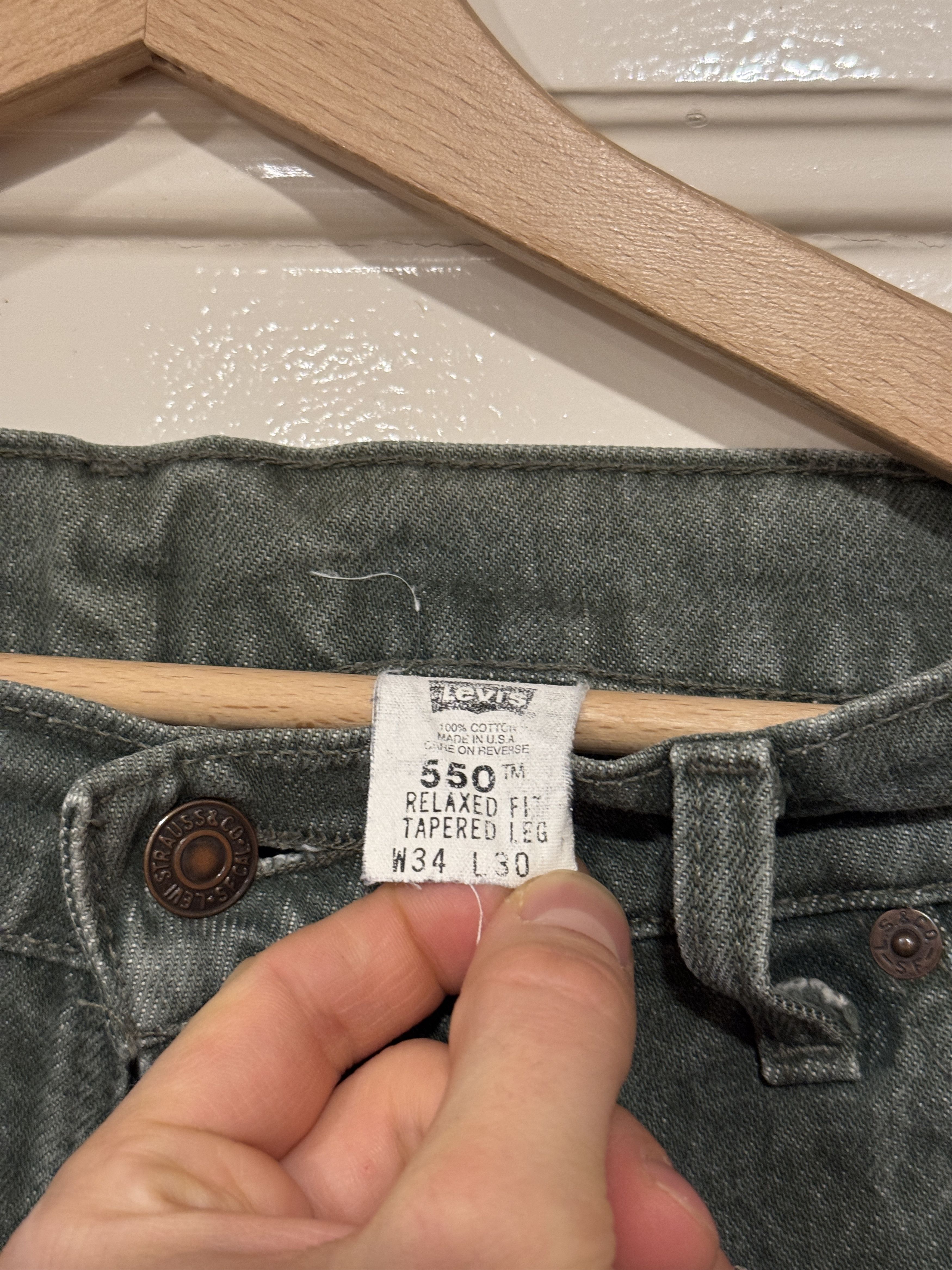 Levi's Levi's 550 vintage green W34 L30 Size US 34 / EU 50 - 4 Thumbnail