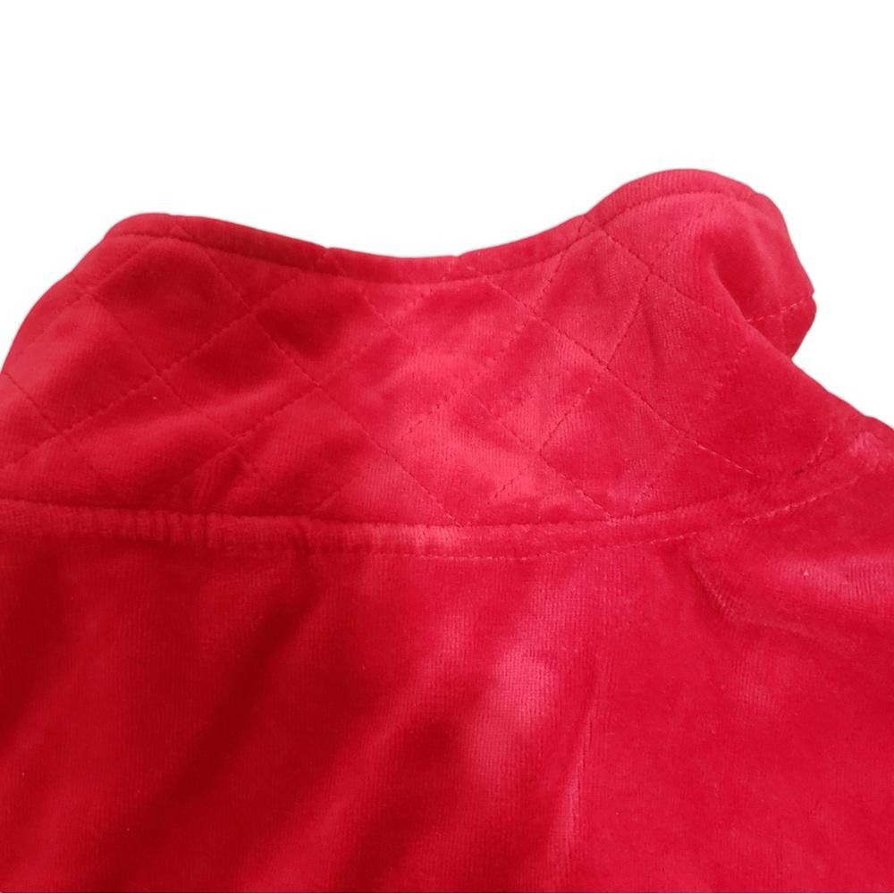 Designer CT1995 Onque Casual Red & Rhinestone Studded Jacket & Pant Size 28" / US 6 / IT 42 - 7 Thumbnail