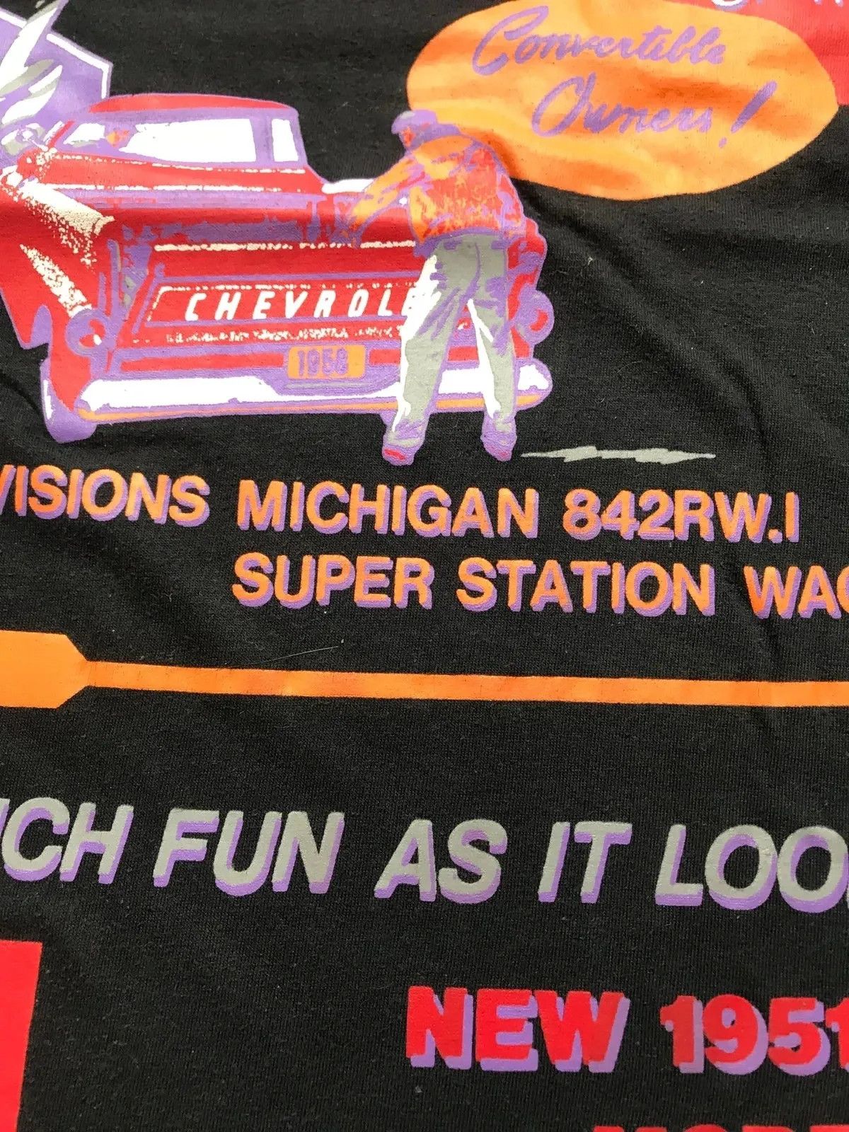 Other Vintage Chevrolet Convertible 80s 90s Rare Sz L Fit Size US L / EU 52-54 / 3 - 4 Thumbnail