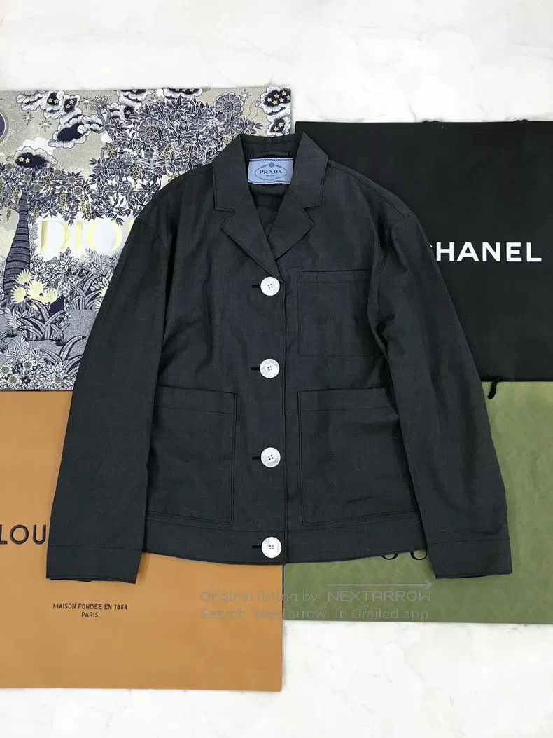 Prada Prada College-style thin wool suit jacket Size XS / US 0-2 / IT 36-38 - 1 Thumbnail