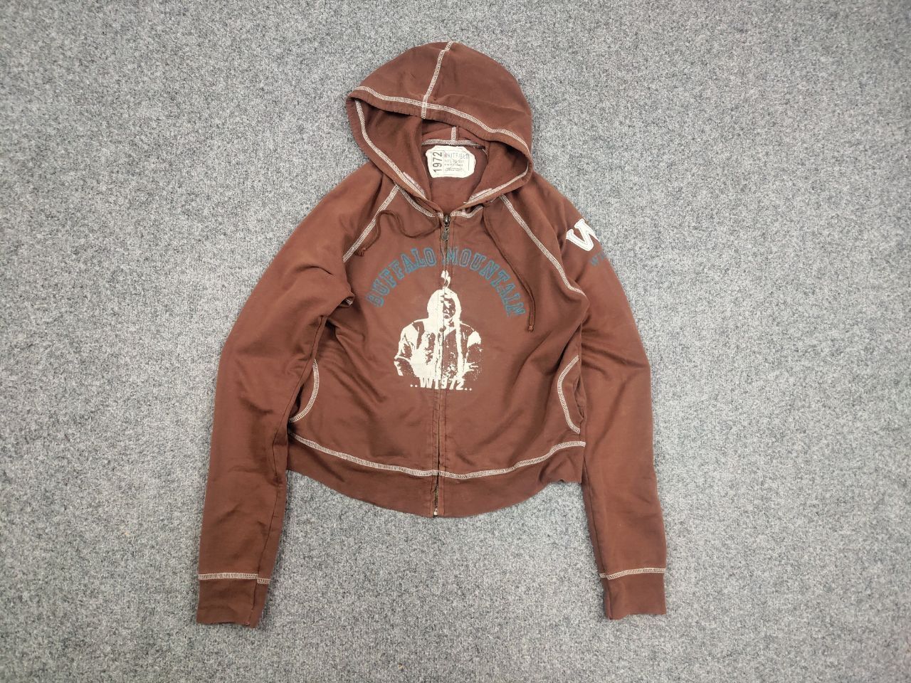 Japanese Brand Vintage Japan Hysteric Glamour Style Y2K Croped Zip Hoodie Size XL / US 12-14 / IT 48-50 - 7 Thumbnail