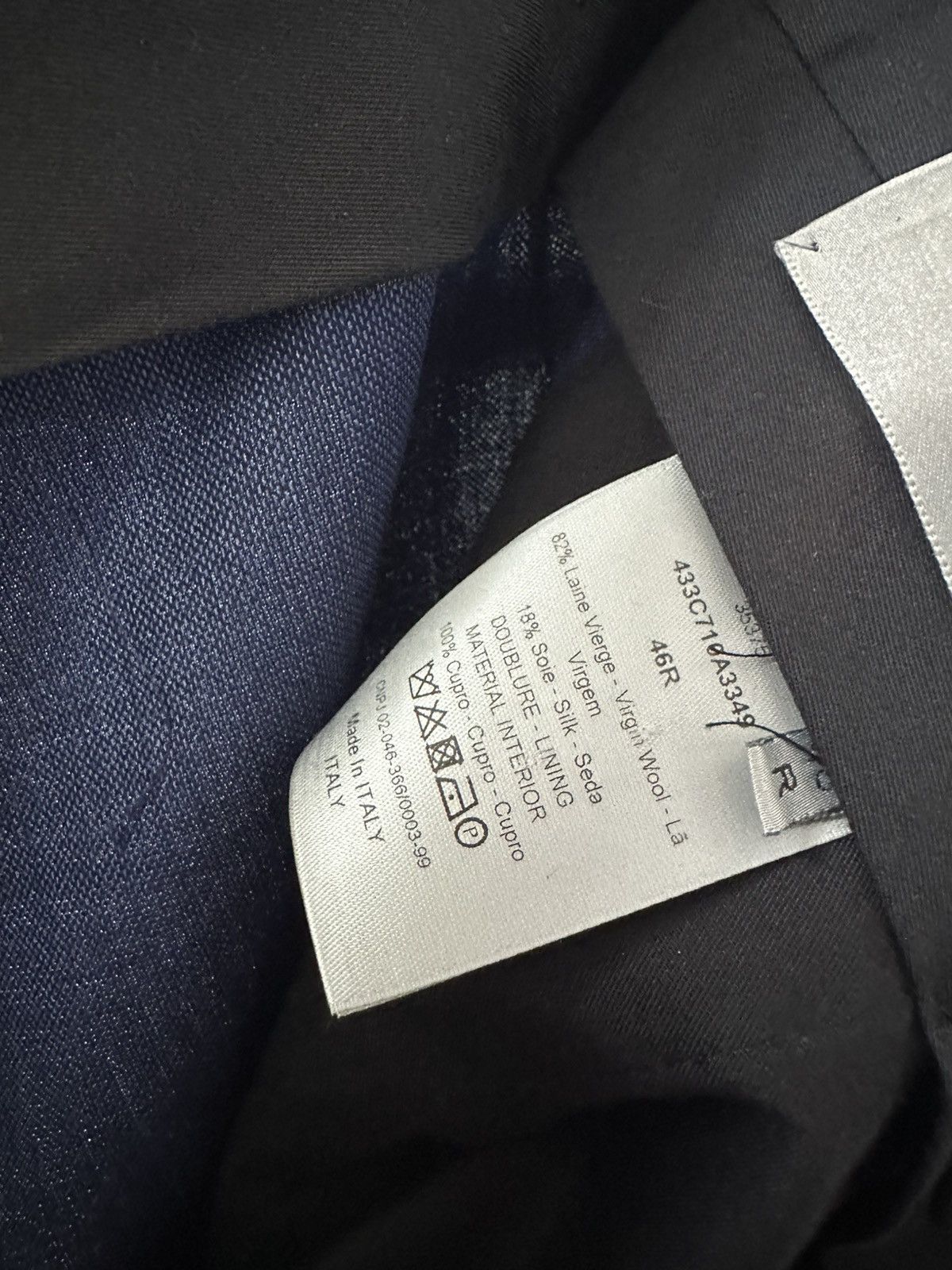 Dior Hedi Slimane Dior Suit Size 46S - 10 Thumbnail