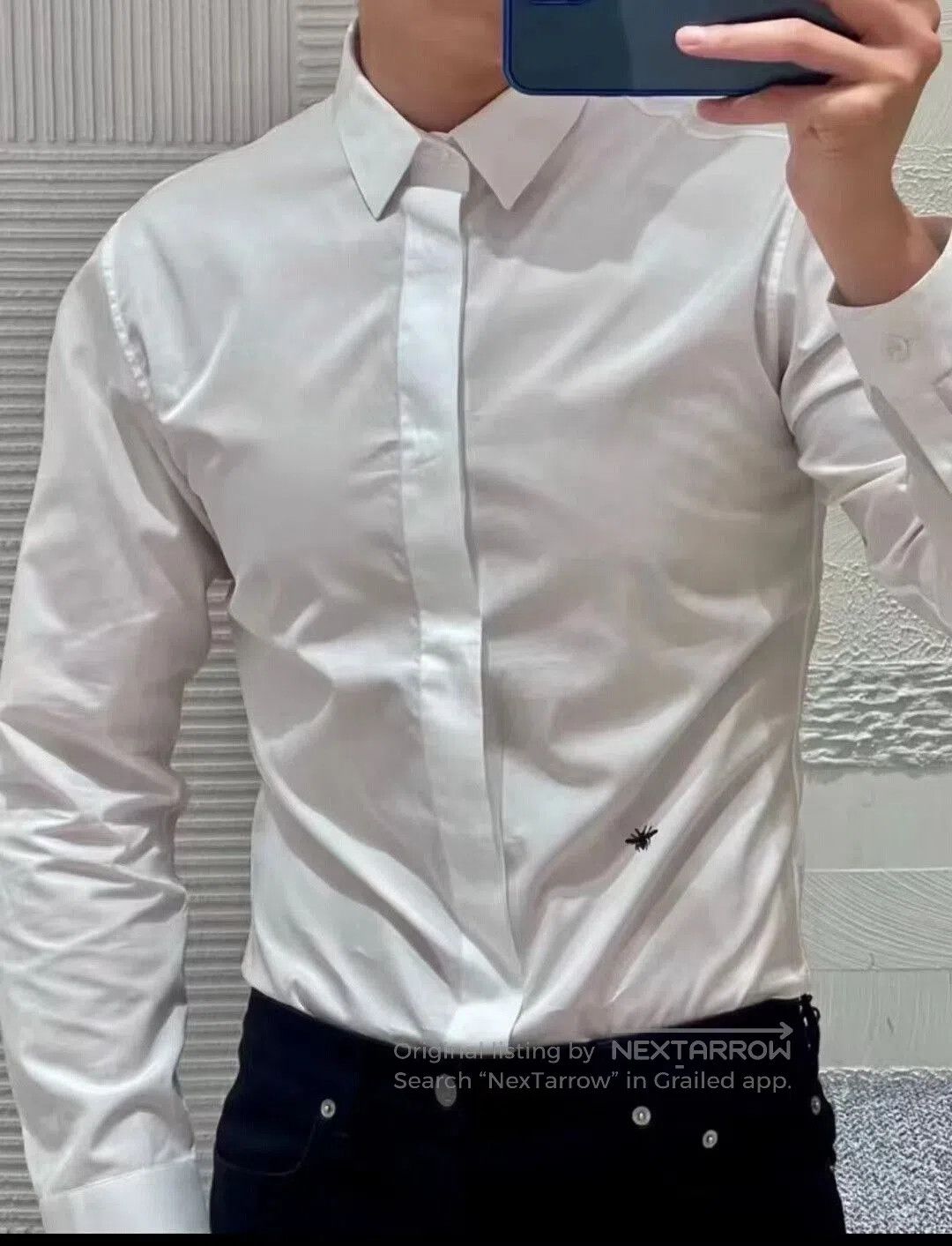 Dior Dior 23SS Bee White Shirt. Size US S / EU 44-46 / 1 - 1 Thumbnail