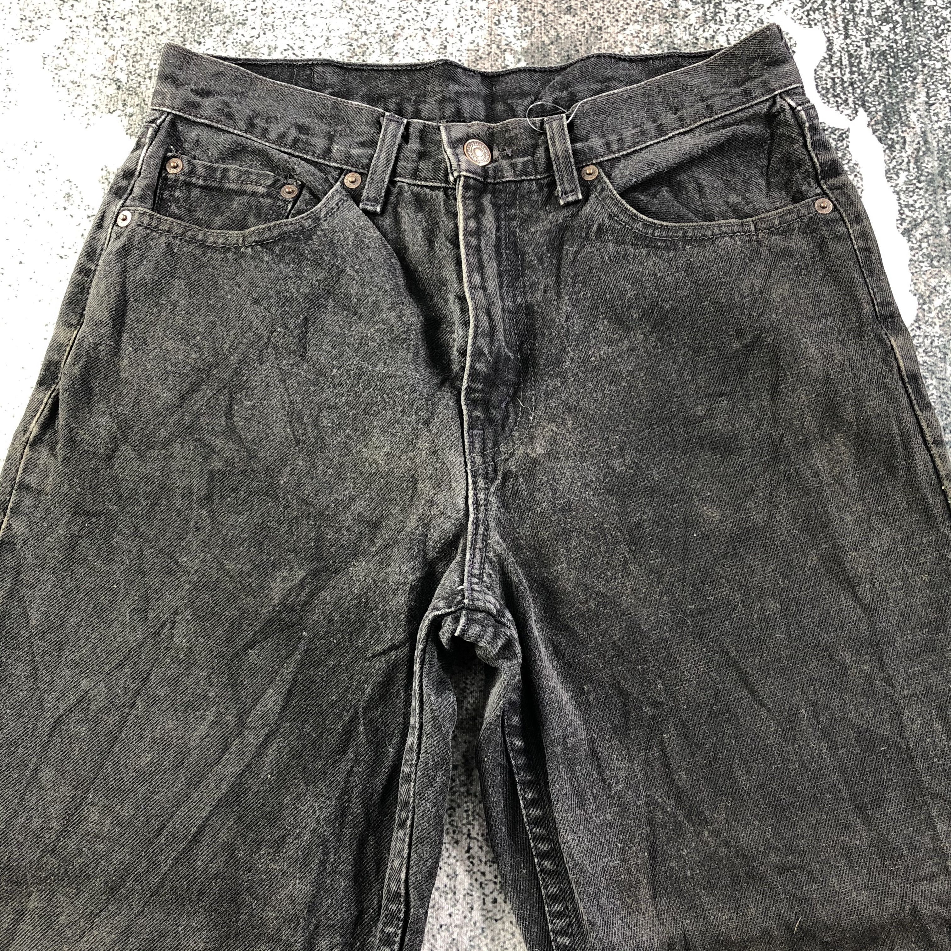 Levi's Vintage Levis 560 Jeans Faded Black Denim kJ1723 Size US 29 - 3 Thumbnail