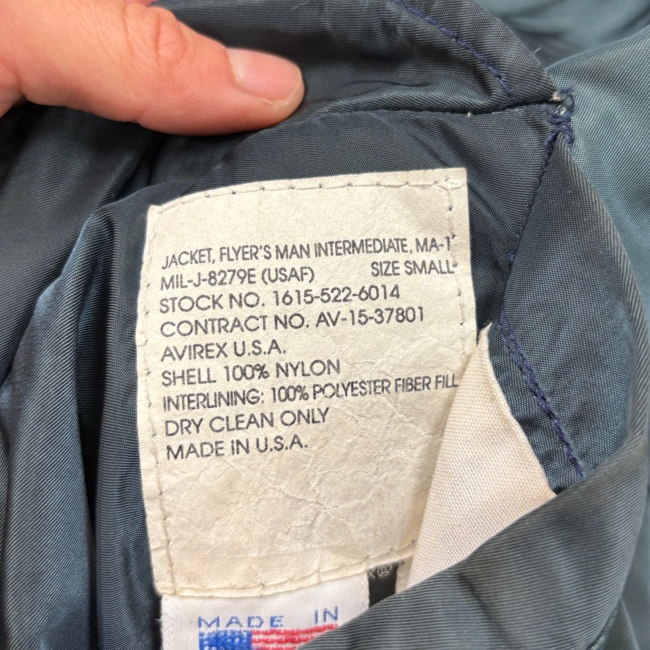Avirex × Vintage VTG Avirex 1942 Intermediate MA-1 Fighter Squadron Bomber S Size US S / EU 44-46 / 1 - 8 Thumbnail