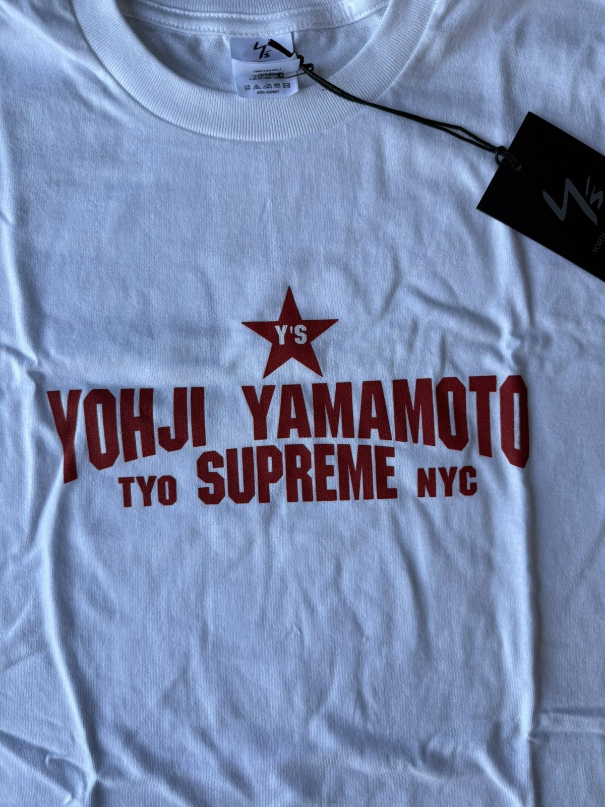 Supreme × Yohji Yamamoto NEW SUPREME X YOHJI YAMAMOTO Y’S STAR TEE SIZE L Size US L / EU 52-54 / 3 - 4 Thumbnail