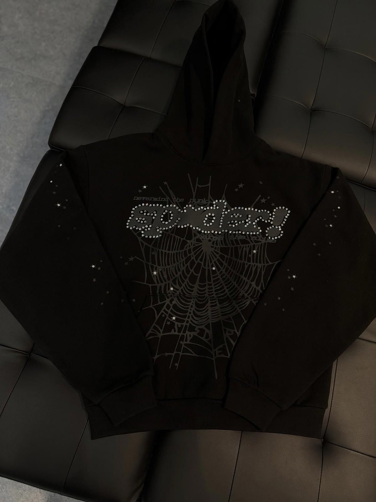 Sp5der Sp5der Black VVS Stone Hoodie Size (Small) 2026 Authentic Size US S / EU 44-46 / 1 - 5 Thumbnail