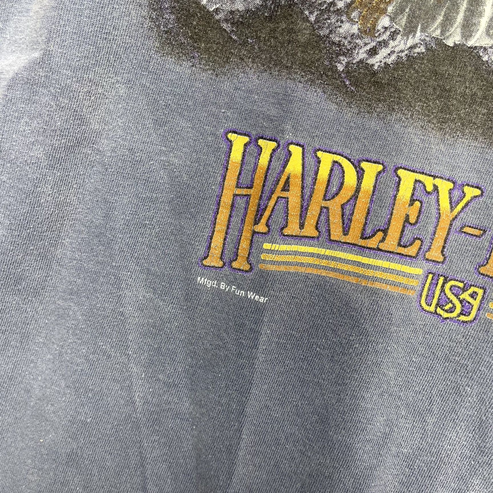 Harley Davidson VINTAGE Harley-Davidson Shirt Mens M Blue Eagle Long Sleeve Biker 90s USA Size US M / EU 48-50 / 2 - 2 Thumbnail