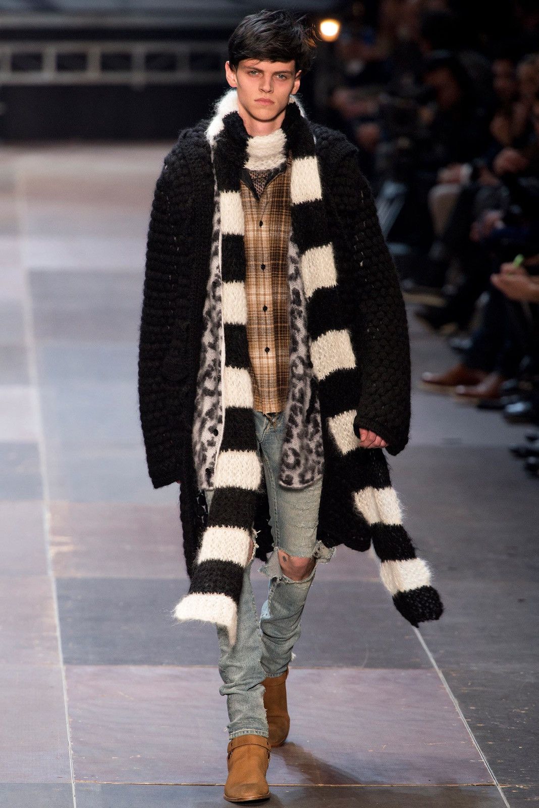 Saint Laurent Paris SAINT LAURENT PARIS BY HEDI SLIMANE 15AW WOOL WESTERN SHIRT Size US S / EU 44-46 / 1 - 11 Thumbnail