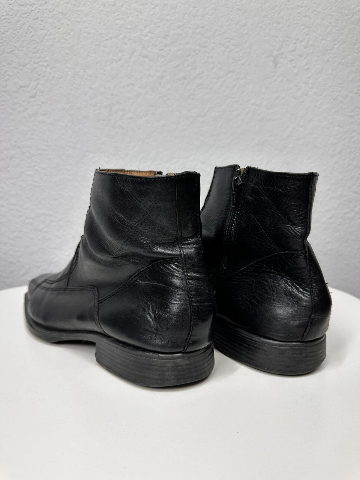 14th Addiction Vintage AS 98 Leather Black Boots Guidi Rick Owen Style GOA Size US 10 / EU 43 - 7 Thumbnail