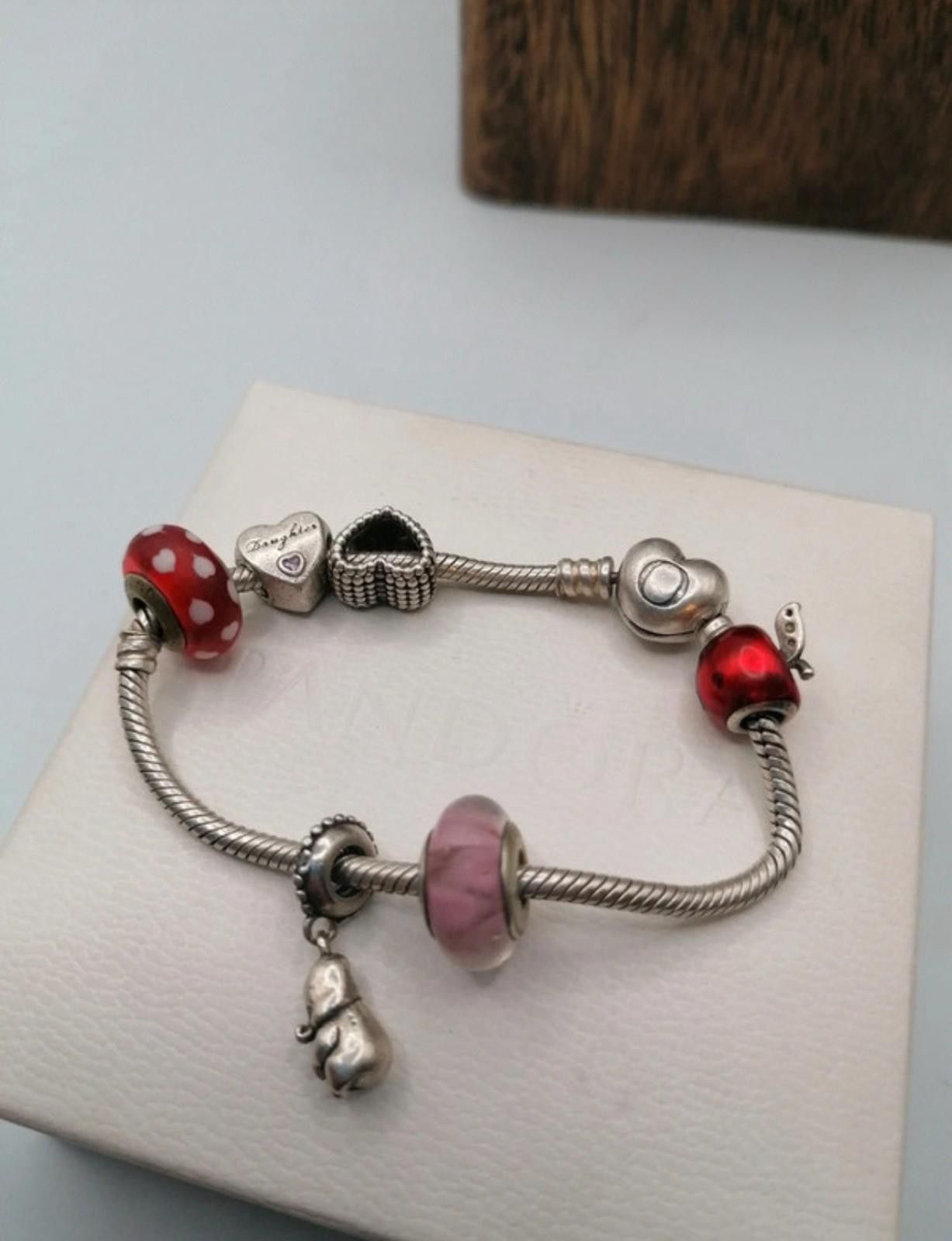 pandora Original Pandora 925 sterling silver bracelet x6 charms Size ONE SIZE - 3 Thumbnail