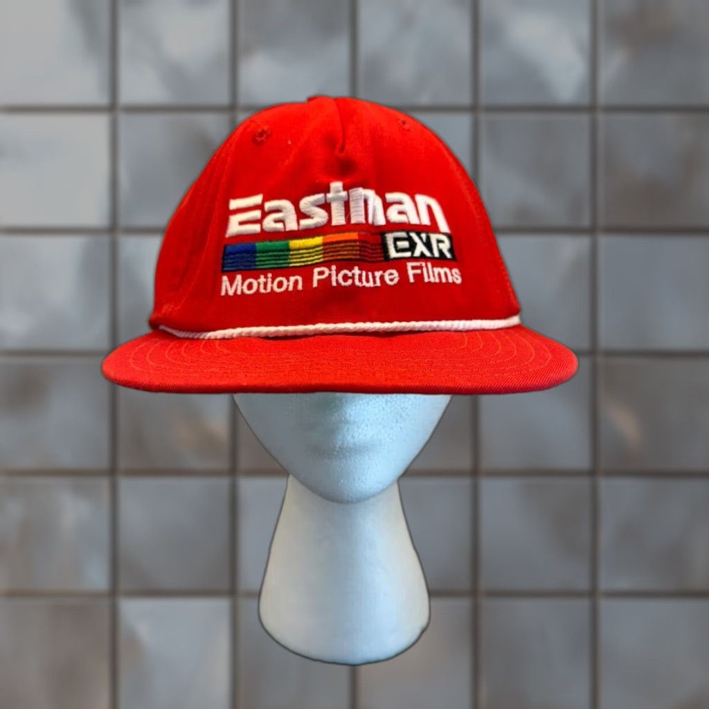 New Era Vintage Eastman Trucker Hat Cap Men One Size Red New Era Retro 80s 90s Movie Beach Sports Size ONE SIZE - 1 Thumbnail
