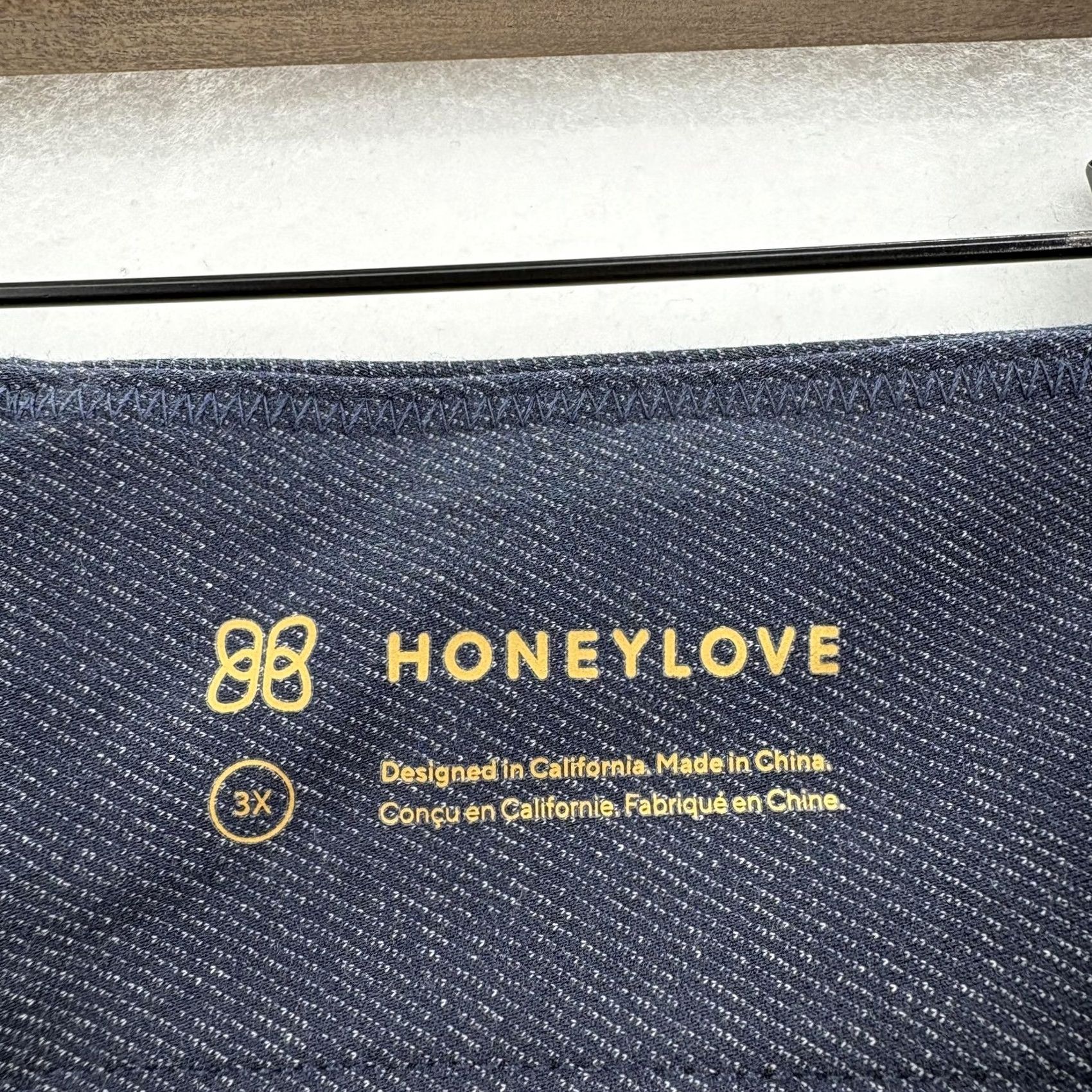 Vintage Honeylove Pants Womens 3X Blue Pull On Stretch Pockets Ponte Slim Ankle Business Casual 29in Inseam Womens Size 40" / US 18 - 4 Thumbnail