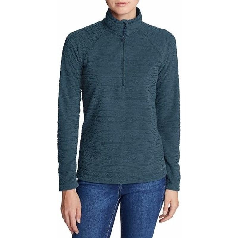 Eddie Bauer Eddie Bauer Women's Geometric Blue Quest Fleece Pullover 2XL Size XL / US 12-14 / IT 48-50 - 1 Thumbnail