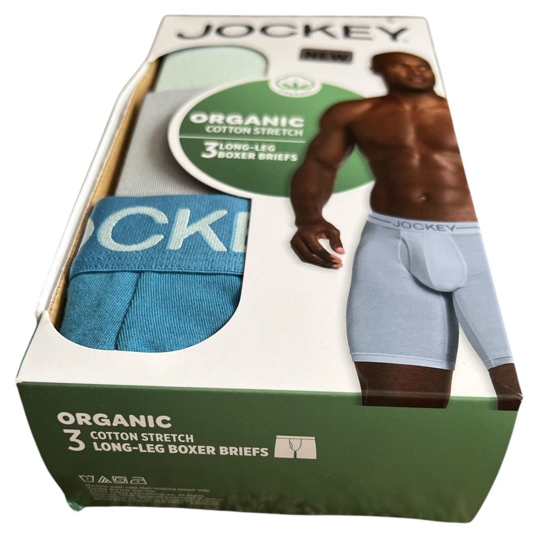 Jockey LOT 3 JOCKEY 9.5" Long Leg Boxer Brief-3 Pack, S Size ONE SIZE - 10 Thumbnail